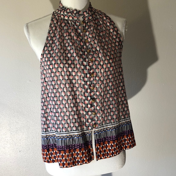 Maeve Sleeveless Button Up Blouse - XS - Picture 2 of 6